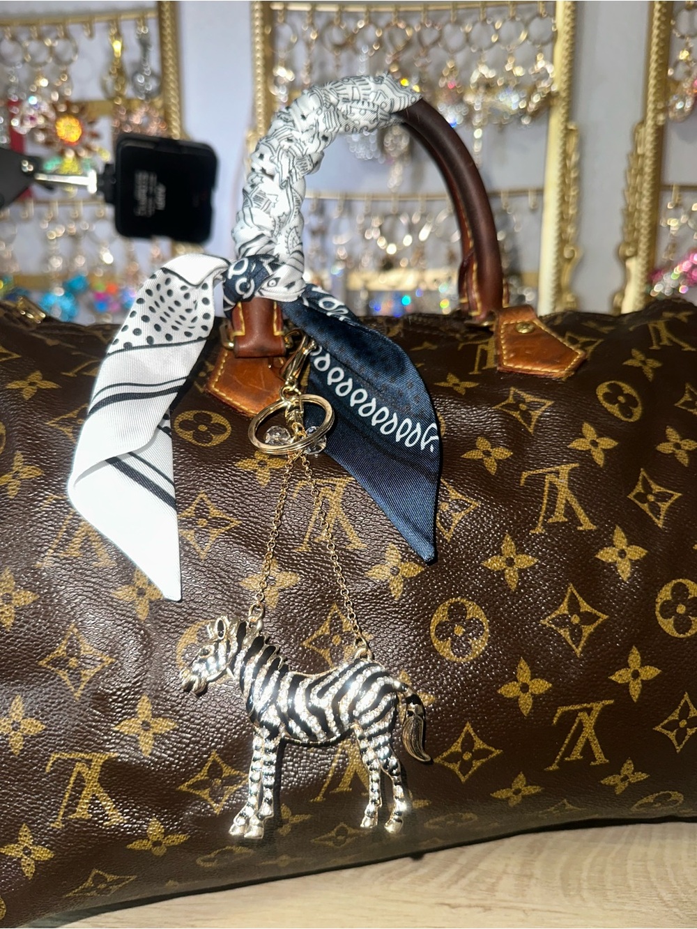 Twilly and Bag Charm